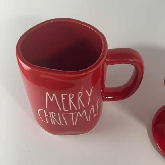 Sealed - NWT Rae Dunn red coffee drip and mug set COFFE & MERRY CHRISTMAS - Picture 2 of 5